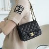 CF Classic Flap |荔枝纹 方胖子 黑金 图1