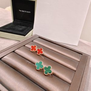 Van Cleef & Arpels 梵克雅宝•Vintage AIhambra四叶草贝母耳夹/耳钉 代购级高定版 图1