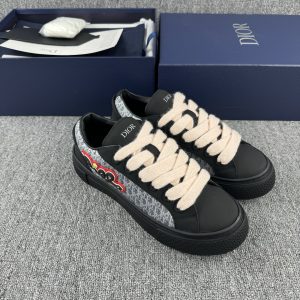 上新 KAWS x DIOR迪奥 B33 牛皮革 蛇年限定 圆头系带 低帮 板鞋 35~46 图1
