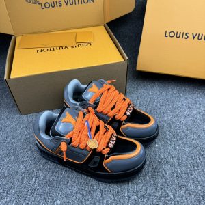 上新 1v 驴牌 trainer maxi 织物 低帮板鞋 灰橙色 图1