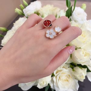 208485七星瓢虫戒指,可订做真金真钻,只做对版ZP真金货,Pk市面各种金货量大咨询客Fu 图1