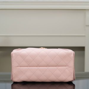 Chanel small hobo 粉色 小号 图9