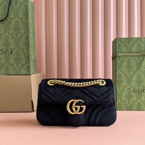 。【原厂皮配配置专柜全套包装】GG Marmont系列 经典之王—销售王正品原厂皮#446744 尺寸:22*13*6c 图1