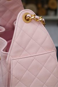 Chanel 25s small hobo 抽绳水桶包 粉色 小号 图2