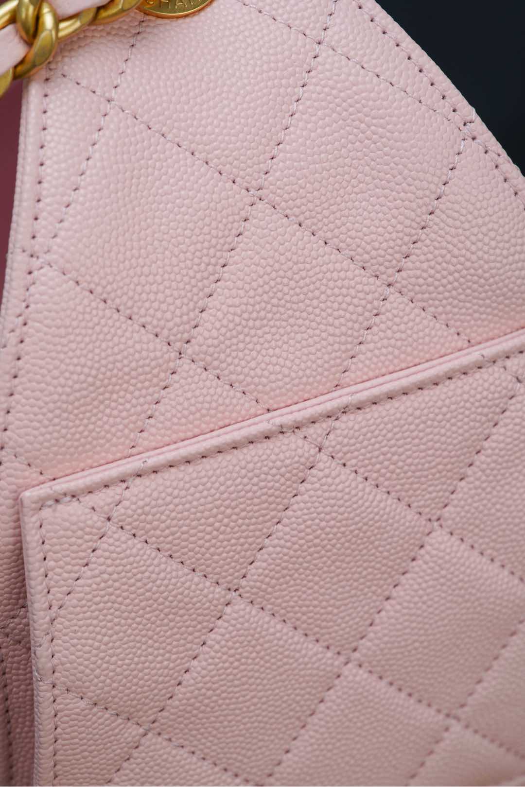 Chanel 25s small hobo 抽绳水桶包 粉色 小号 图4