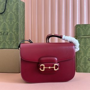 【原厂皮配置全套包装三亚免税店礼袋】Gucc” 1955 Horsebit Bag!经典的马衔扣+Monogram+棕色 图1