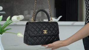 CHANEL 23P Coco handle 黑色 小号 图1