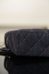Chanel 26p 丹宁牛仔LP 饭盒包 深蓝 图4