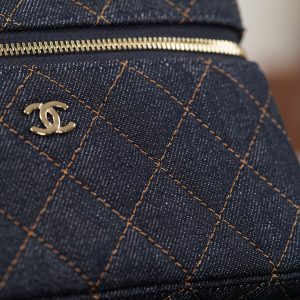 Chanel 26p 丹宁牛仔LP 饭盒包 深蓝 图1