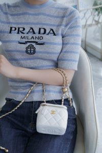 chanel金属球系列 22b新款小盒子 正品皮 白色◽ 图1
