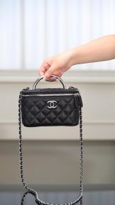 Chanel 25P 隐藏款 手柄长盒子包 荔枝牛 图1