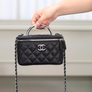 Chanel 25P 隐藏款 手柄长盒子包 荔枝牛 图1