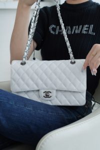 「Classic Flap」经典口盖包 中号 仙女白 图1