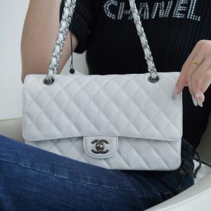 「Classic Flap」经典口盖包 中号 仙女白 图1