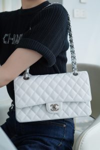 「Classic Flap」经典口盖包 中号 仙女白 图2