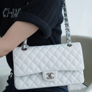 「Classic Flap」经典口盖包 中号 仙女白 图2