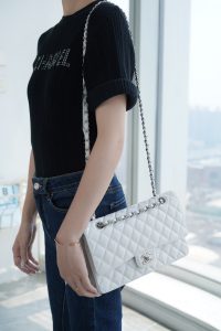 「Classic Flap」经典口盖包 中号 仙女白 图6