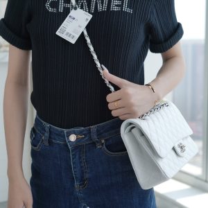 「Classic Flap」经典口盖包 中号 仙女白 图7