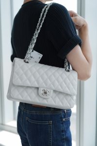 「Classic Flap」经典口盖包 中号 仙女白 图9