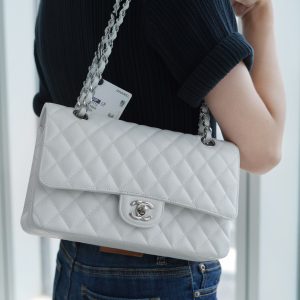「Classic Flap」经典口盖包 中号 仙女白 图9