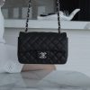 CF Classic Flap |荔枝纹 Mini 黑银 图1
