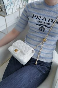 Chanel 金属球方胖子 白色 图2