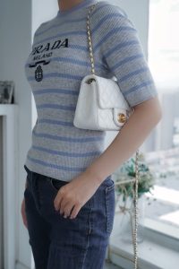 Chanel 金属球方胖子 白色 图7