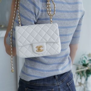 Chanel 金属球方胖子 白色 图8