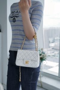 Chanel 金属球方胖子 白色 图5