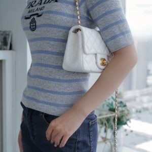 Chanel 金属球方胖子 白色 图7