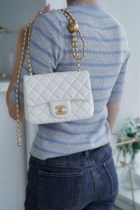 Chanel 金属球方胖子 白色 图8