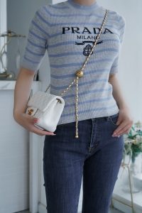 Chanel 金属球方胖子 白色 图9