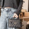 Chanel 25c 手柄盒子包 荔枝牛 黑金 图1