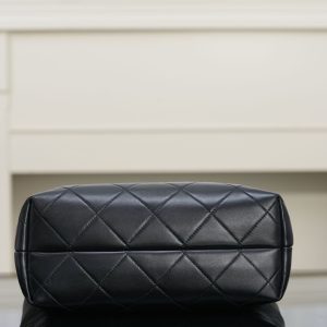 Chanel 25A 水桶包 灰色 图9