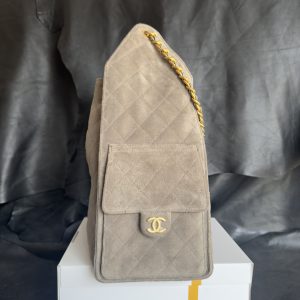 Chanel 灰色麂皮hobo 中号 图2