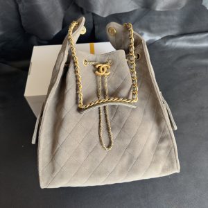 Chanel 灰色麂皮hobo 中号 图5