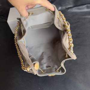 Chanel 灰色麂皮hobo 中号 图8