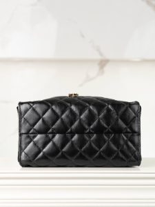 Chanel small hobo 抽绳水桶包 黑金 小号 图8