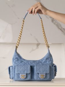 Chanel 25c 早春多口袋牛仔hobo 小号 图1