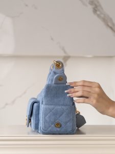 Chanel 25c 早春多口袋牛仔hobo 小号 图8