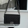 Chanel Leboy 大球纹 黑银中号 图1