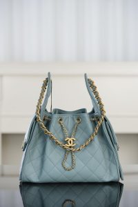Chanel small hobo 雾霾蓝 鱼子酱 小号 图1