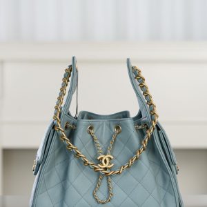 Chanel small hobo 雾霾蓝 鱼子酱 小号 图1