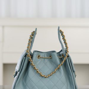 Chanel small hobo 雾霾蓝 鱼子酱 小号 图2