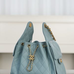 Chanel small hobo 雾霾蓝 鱼子酱 小号 图3