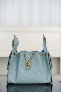 Chanel small hobo 雾霾蓝 鱼子酱 小号 图4