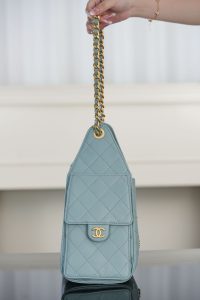 Chanel small hobo 雾霾蓝 鱼子酱 小号 图6