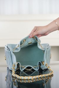 Chanel small hobo 雾霾蓝 鱼子酱 小号 图8