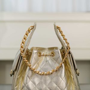 Chanel small hobo 香槟金 鱼子酱 小号 图2