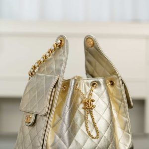 Chanel small hobo 香槟金 鱼子酱 小号 图3